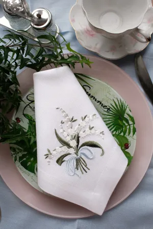 #010 | Lily of the valley | Linen napkins