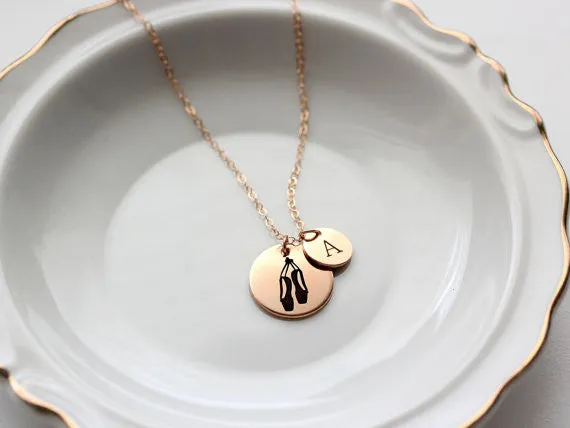 5/8"  3/8"  Engraved Disc Necklace