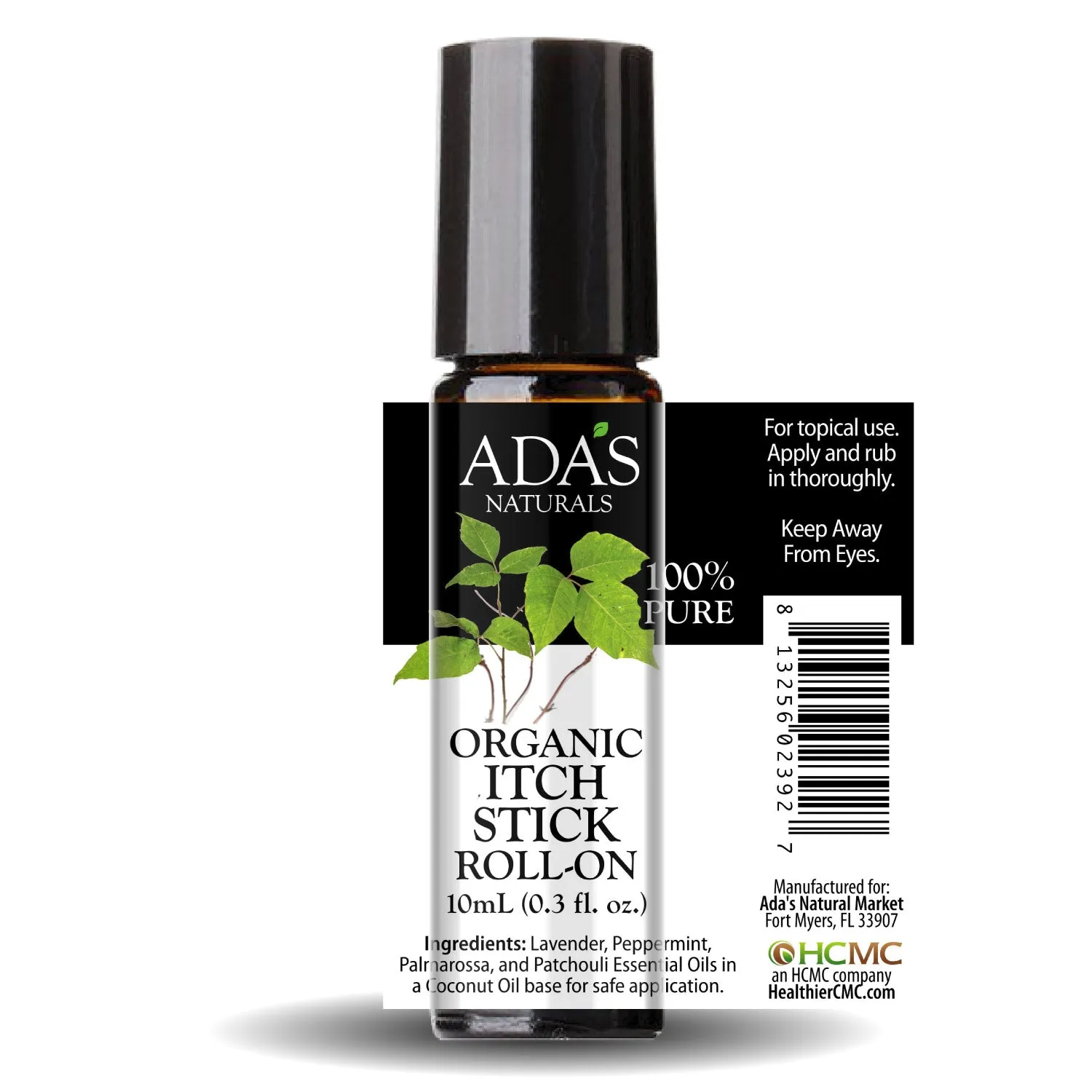 Ada's Naturals - Organic Essential Oil Roll-On - Itch Stick Blend (0.3 oz / 10ml)