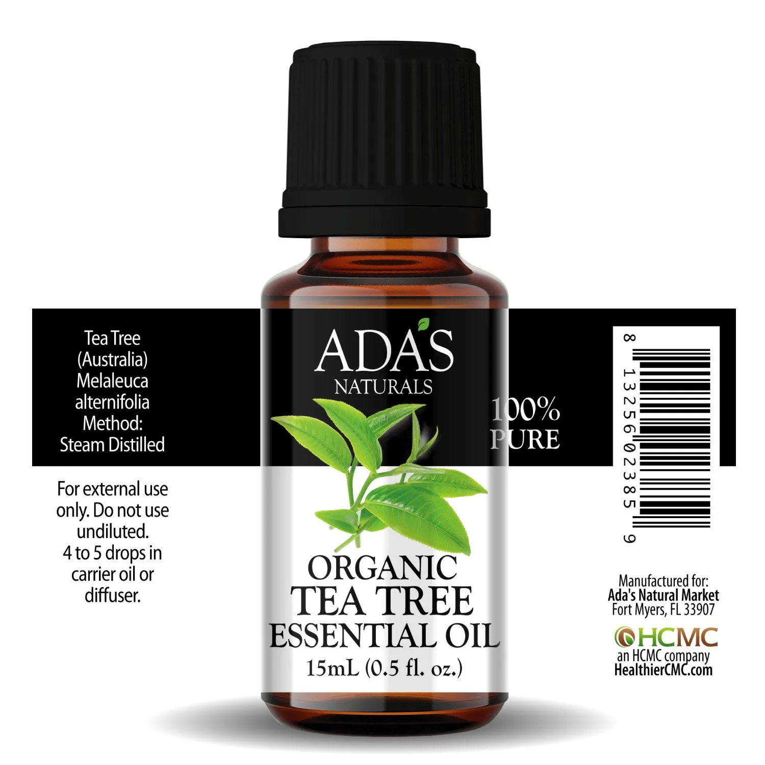 Ada's Naturals - Organic Essential Oil - Tea Tree (0.5 oz / 15ml)