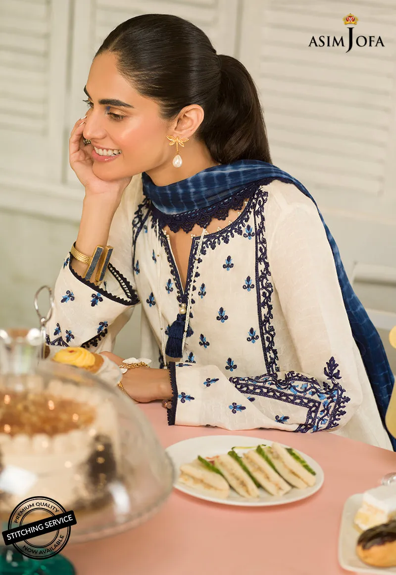AJES-03 | Asim Jofa AJ Essentials Summer Collection 2022 | Embroidered Jacquard Suits Unstitched 3 Piece