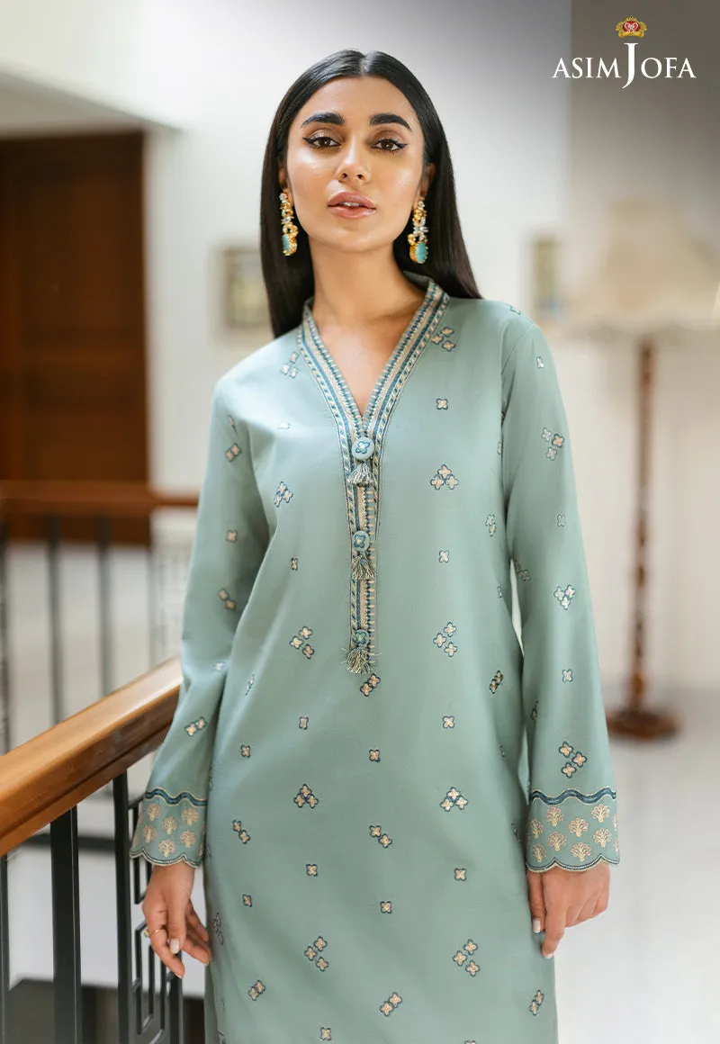 AJPE-05 (2-PC) | Asim Jofa Pret Essentials Eid Edit II Collection | Embroidered Stitched RTW Suits