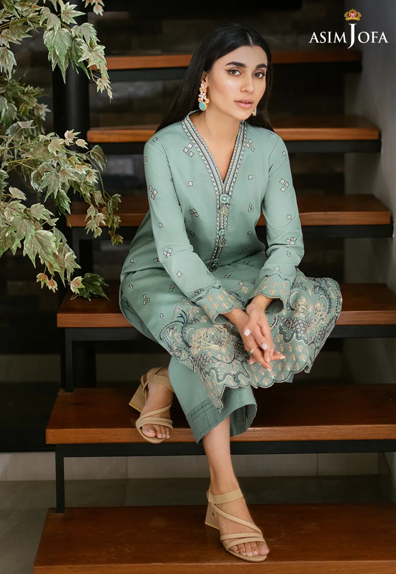 AJPE-05 (2-PC) | Asim Jofa Pret Essentials Eid Edit II Collection | Embroidered Stitched RTW Suits