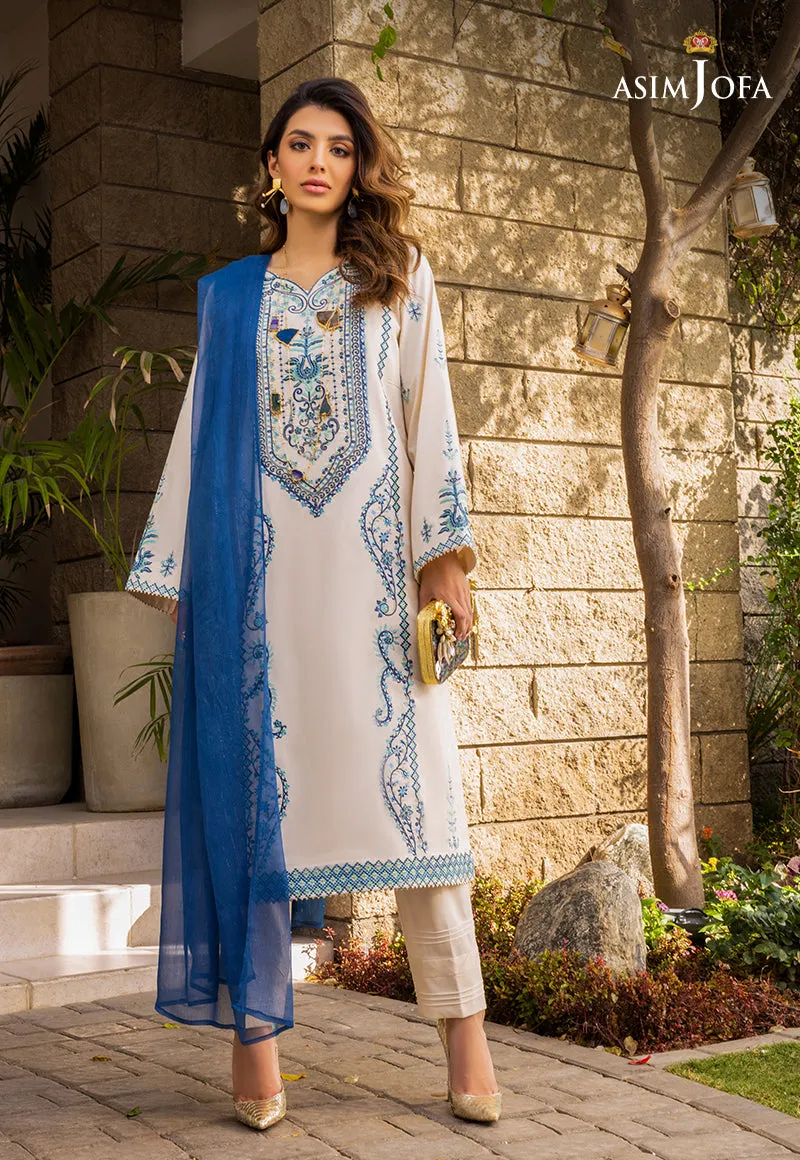 AJPE-09 (3-PC) | Asim Jofa Pret Essentials Eid Edit II Collection | Embroidered Stitched RTW Suits