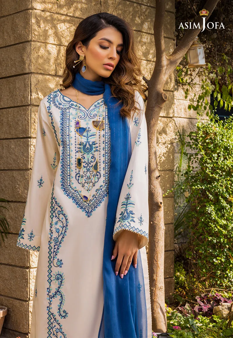 AJPE-09 (3-PC) | Asim Jofa Pret Essentials Eid Edit II Collection | Embroidered Stitched RTW Suits