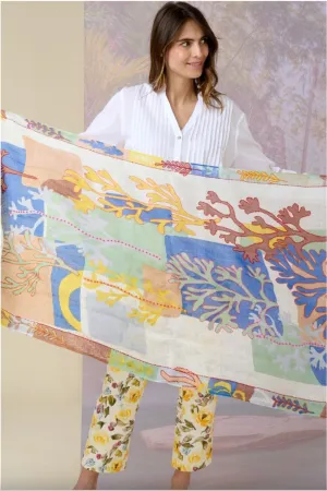 Alize Linen Scarf Indigo