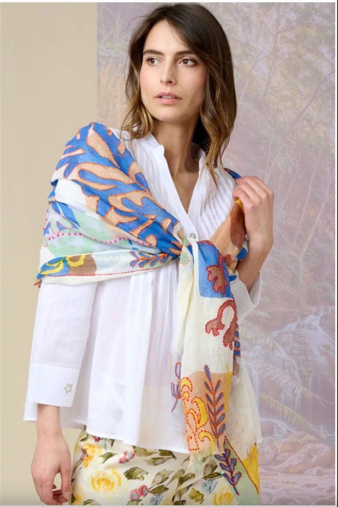 Alize Linen Scarf Indigo