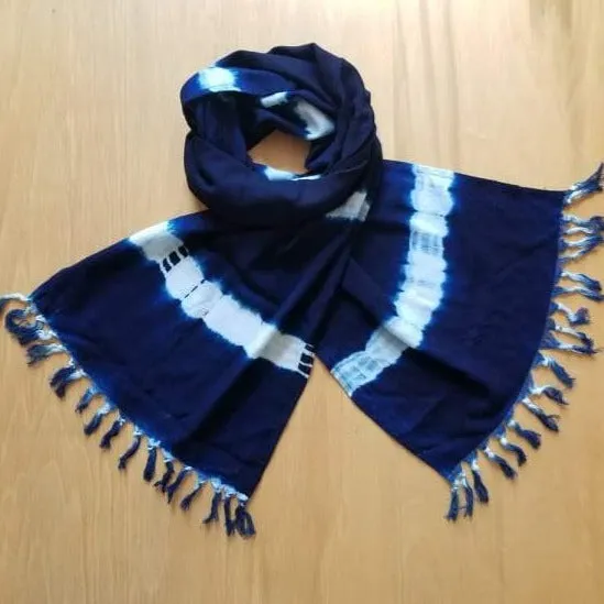 Alma de Añil Tassel Scarf