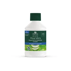 Aloe Pura Bio-Active Aloe Vera Peppermint & Chamomile Complex with Digestive Enzymes 500ml