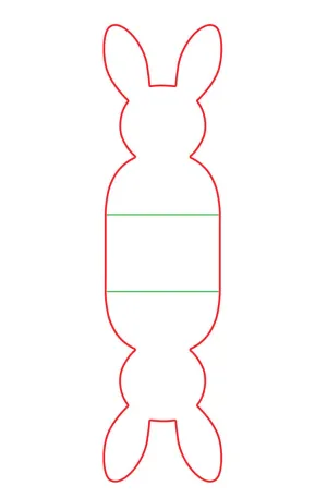 a|s die - bunny candy package