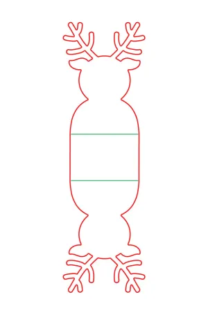 a|s die - reindeer candy package