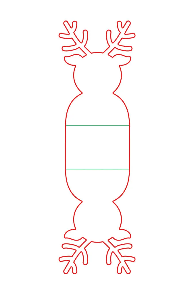 a|s die - reindeer candy package