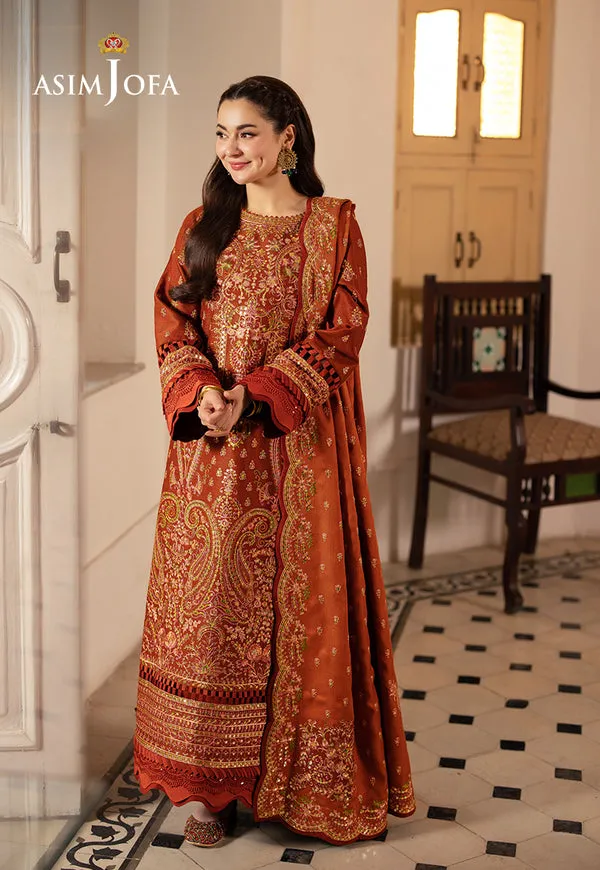 Asim Jofa | Pashmina | Embroidered Twill | AJKI-07