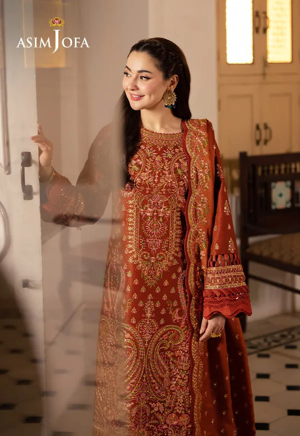 Asim Jofa | Pashmina | Embroidered Twill | AJKI-07