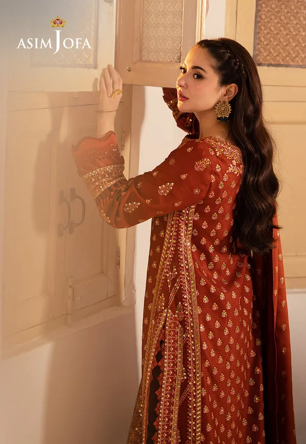 Asim Jofa | Pashmina | Embroidered Twill | AJKI-07