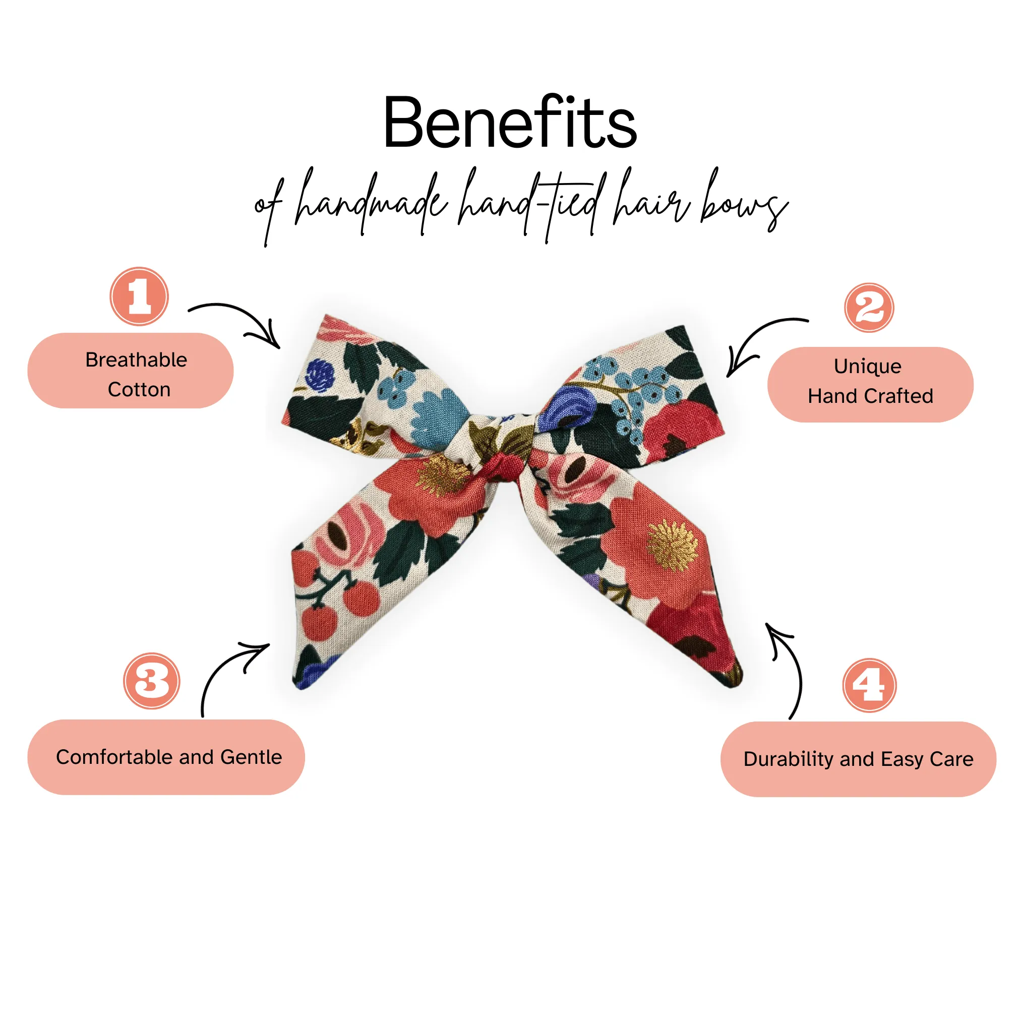 Audrey Confetti - Hand-Tied Hair Bow