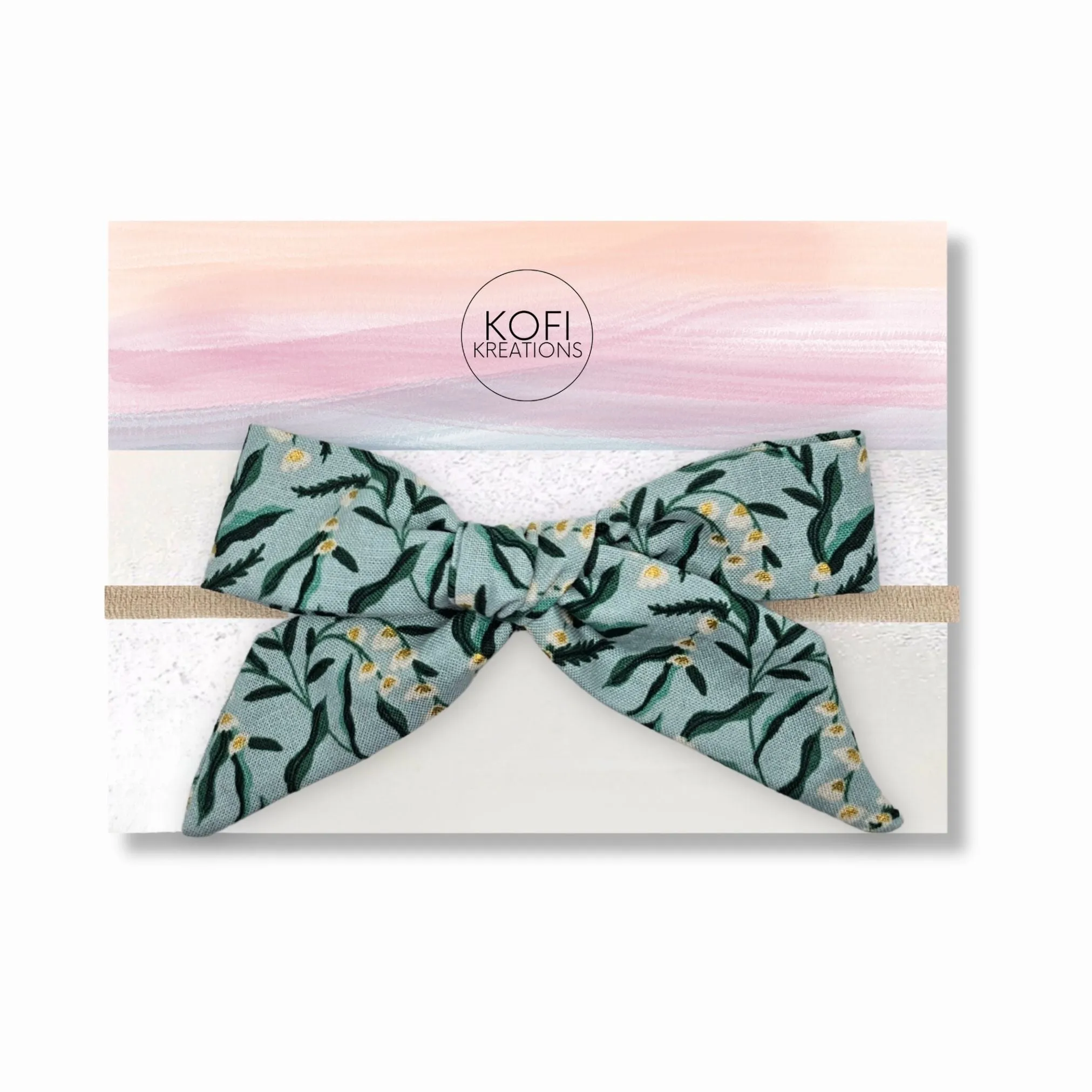 Audrey Meadow Delight - Hand-Tied Hair Bow