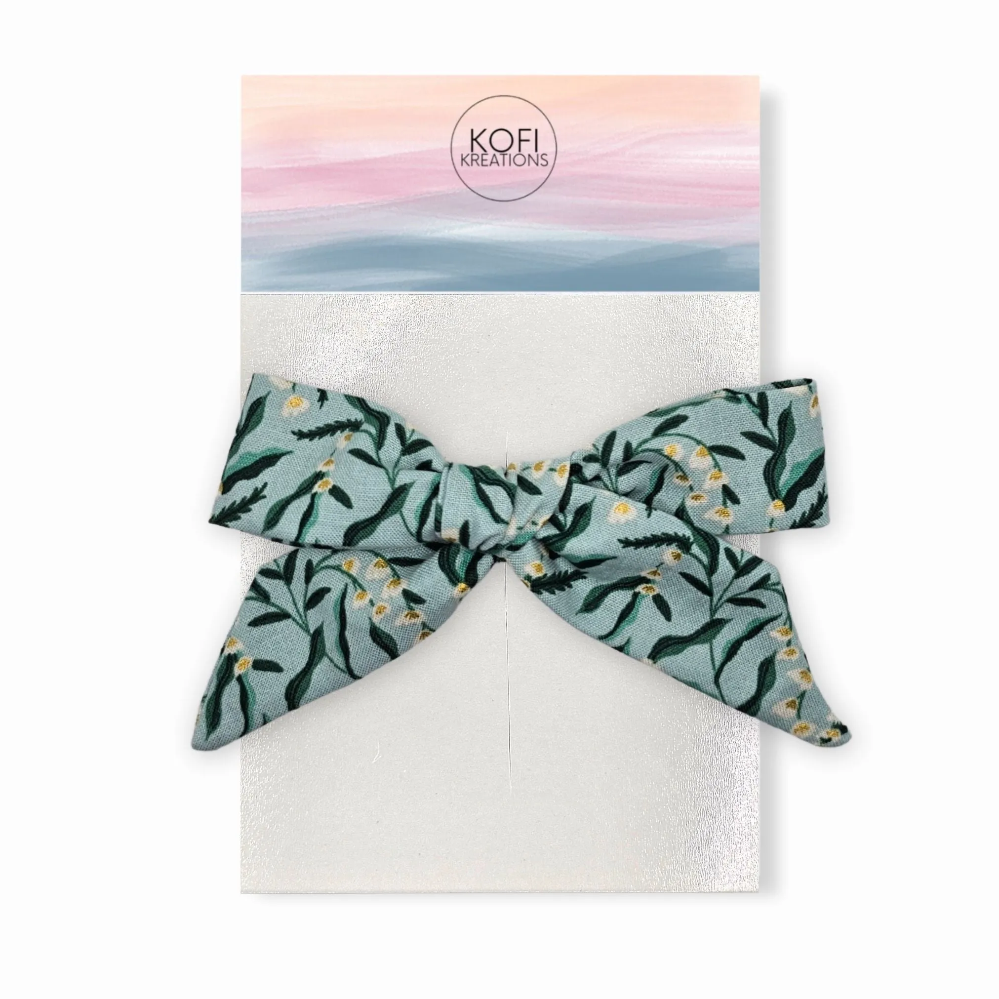 Audrey Meadow Delight - Hand-Tied Hair Bow