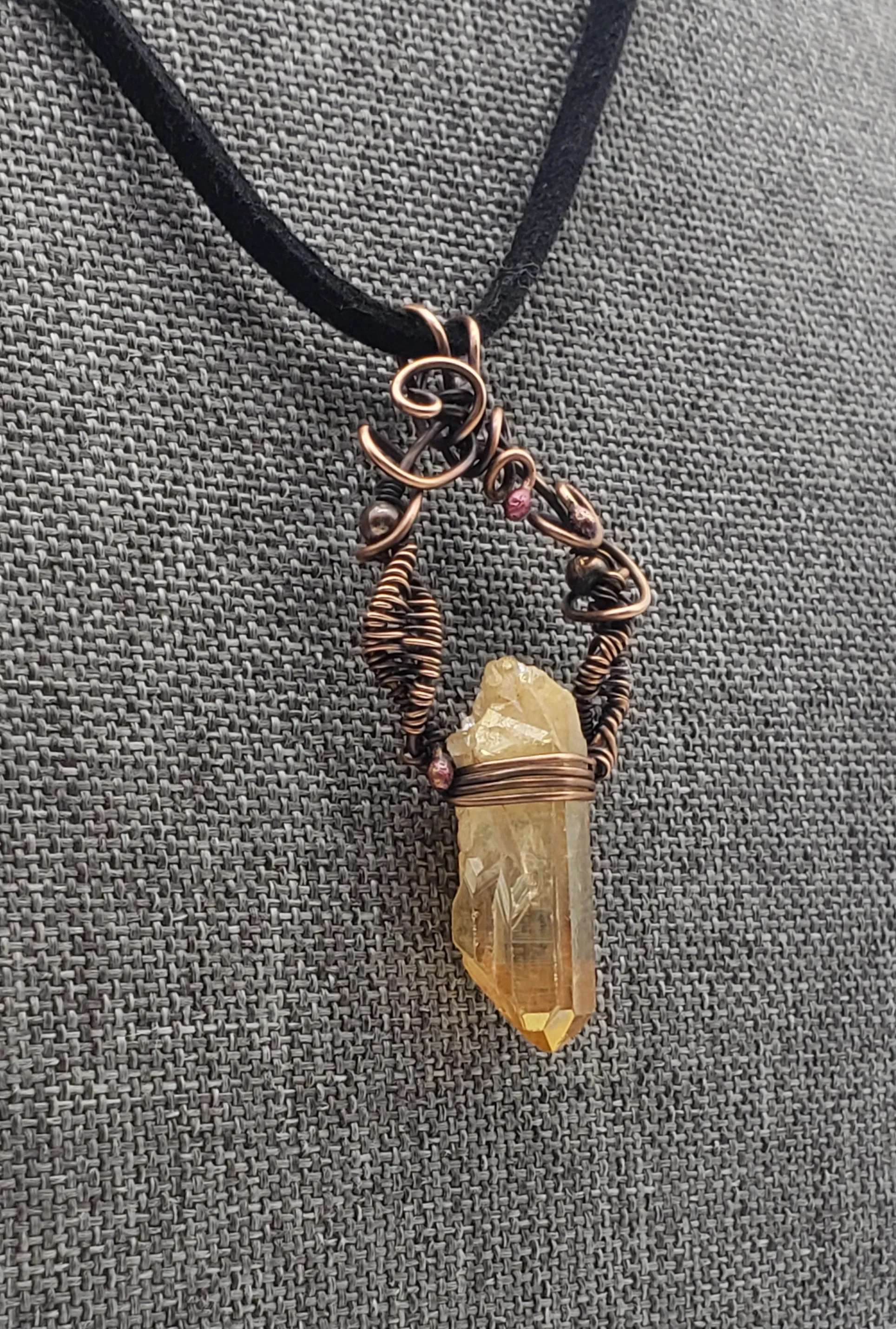 Aura Quartz Crystal Pendant