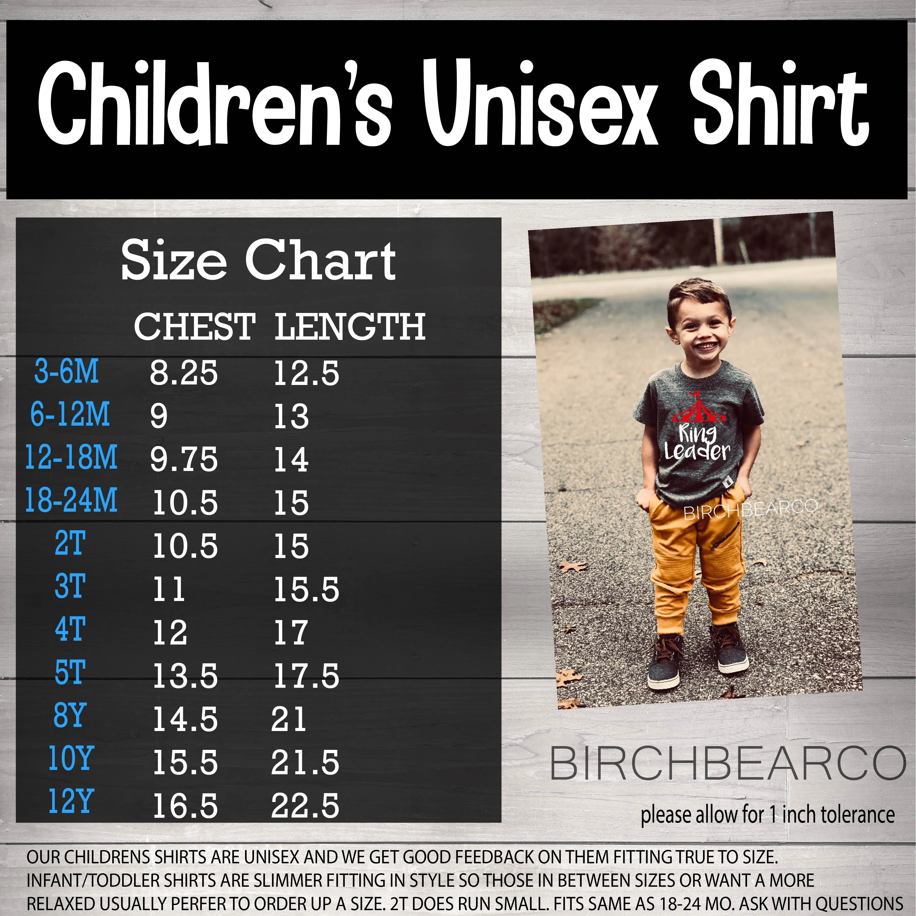 Baby and Toddler Youth Custom Shirt