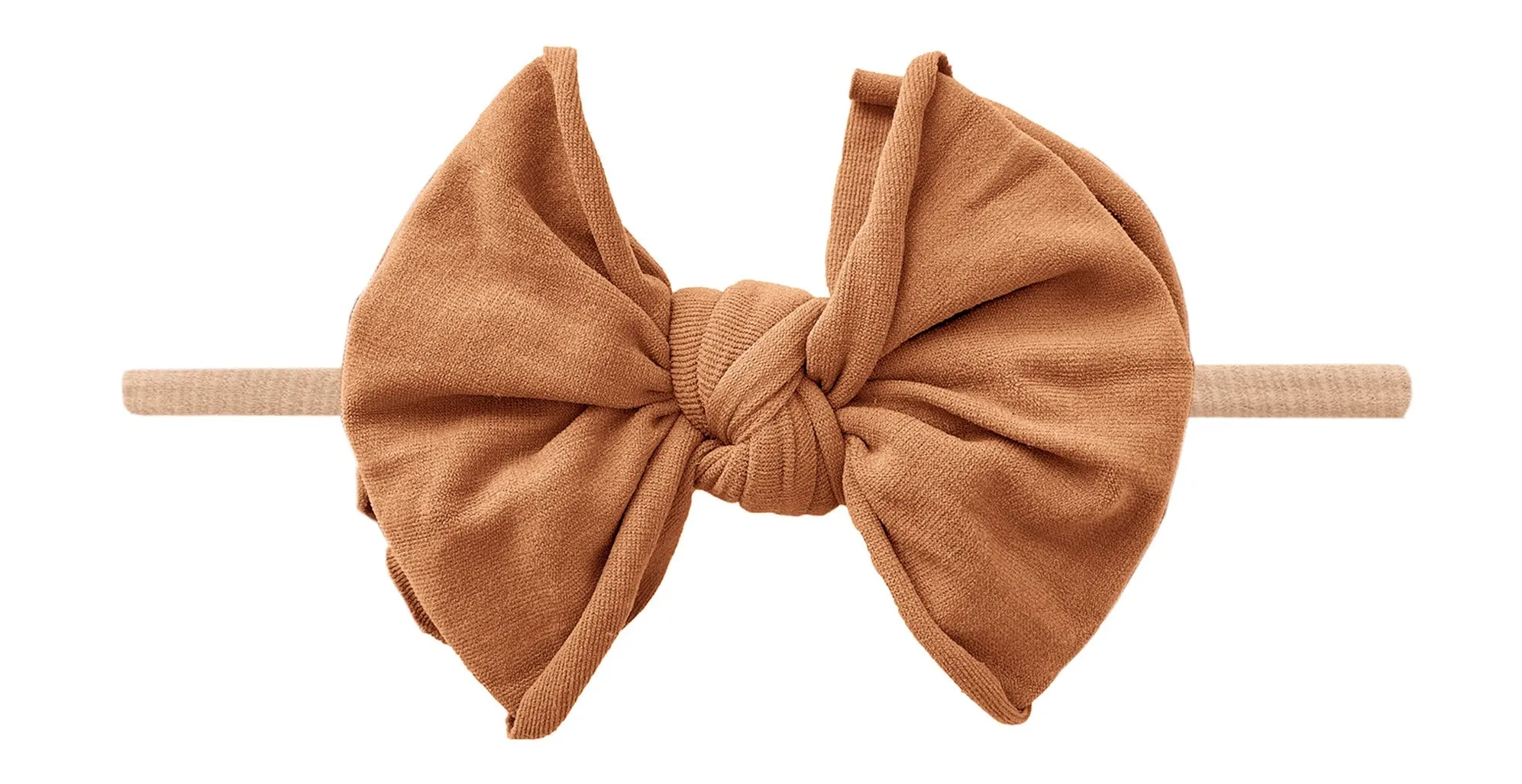 Baby Bling Camel / Blush FAB-BOW-LOUS Skinny Headband