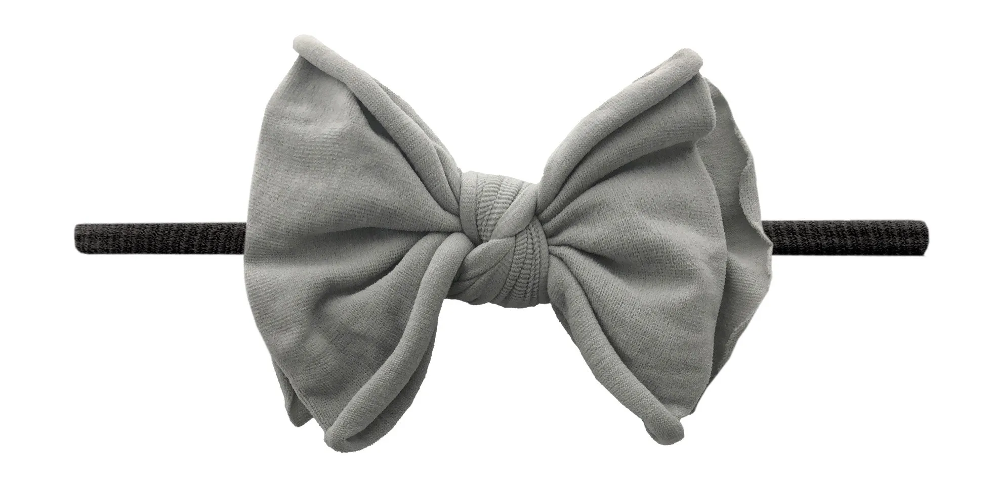 Baby Bling Grey / Black FAB-BOW-LOUS Skinny Headband