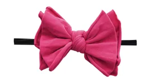Baby Bling Hot Pink / Black FAB-BOW-LOUS Skinny Headband