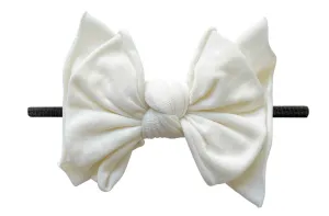 Baby Bling Ivory / Black FAB-BOW-LOUS Skinny Headband