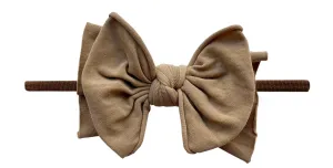 Baby Bling Latte / Brown FAB-BOW-LOUS Skinny Headband