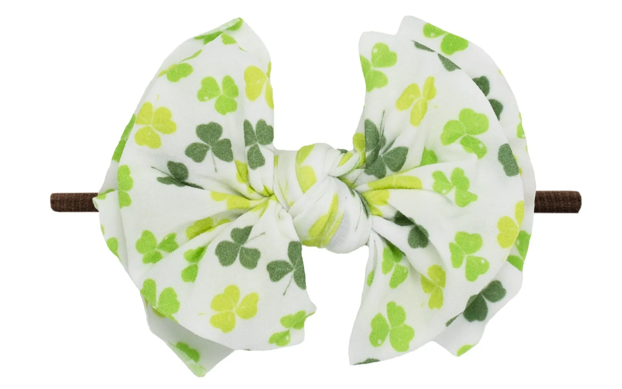 Baby Bling Lucky Charm / Brown FAB-BOW-LOUS Skinny Headband