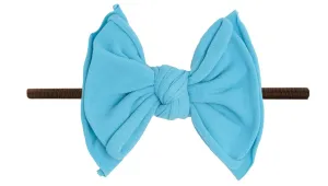 Baby Bling Neon Blue / Brown FAB-BOW-LOUS Skinny Headband