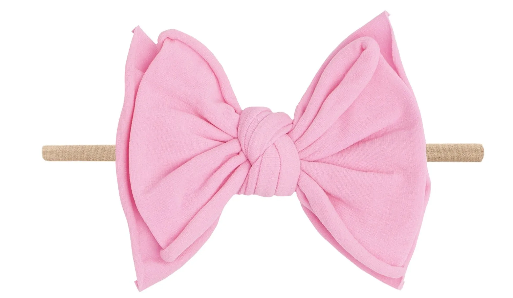 Baby Bling Neon Pink-a-Boo / Blush FAB-BOW-LOUS Skinny Headband
