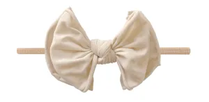 Baby Bling Oatmeal / Blush FAB-BOW-LOUS Skinny Headband