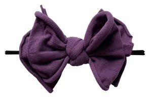 Baby Bling Plum / Black FAB-BOW-LOUS Skinny Headband
