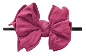 Baby Bling Raspberry / Black FAB-BOW-LOUS Skinny Headband