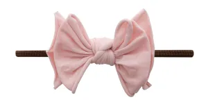 Baby Bling Rose Quartz / Brown FAB-BOW-LOUS Skinny Headband