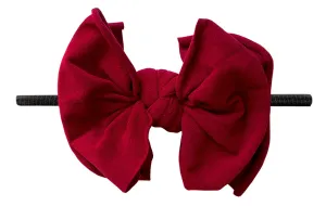Baby Bling Ruby / Black FAB-BOW-LOUS Skinny Headband