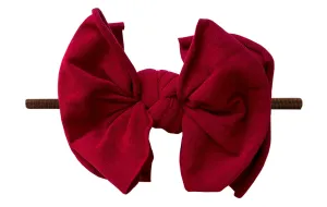 Baby Bling Ruby / Brown FAB-BOW-LOUS Skinny Headband