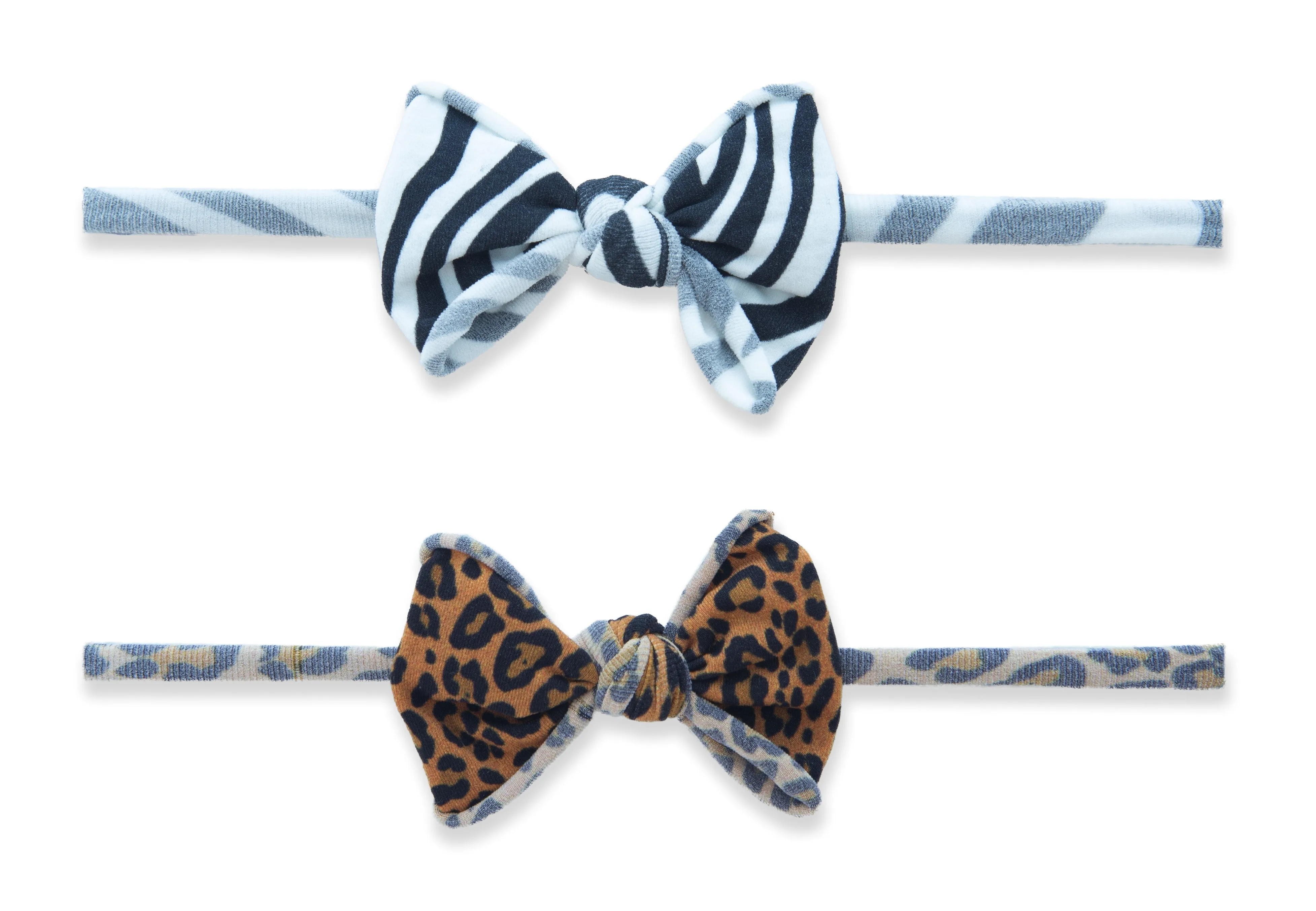 Baby Bling Wild Child 2 Pack Mini Print Skinny Headband Set