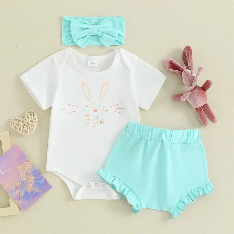 Baby's First Easter Shorts, Shirt, and Bow