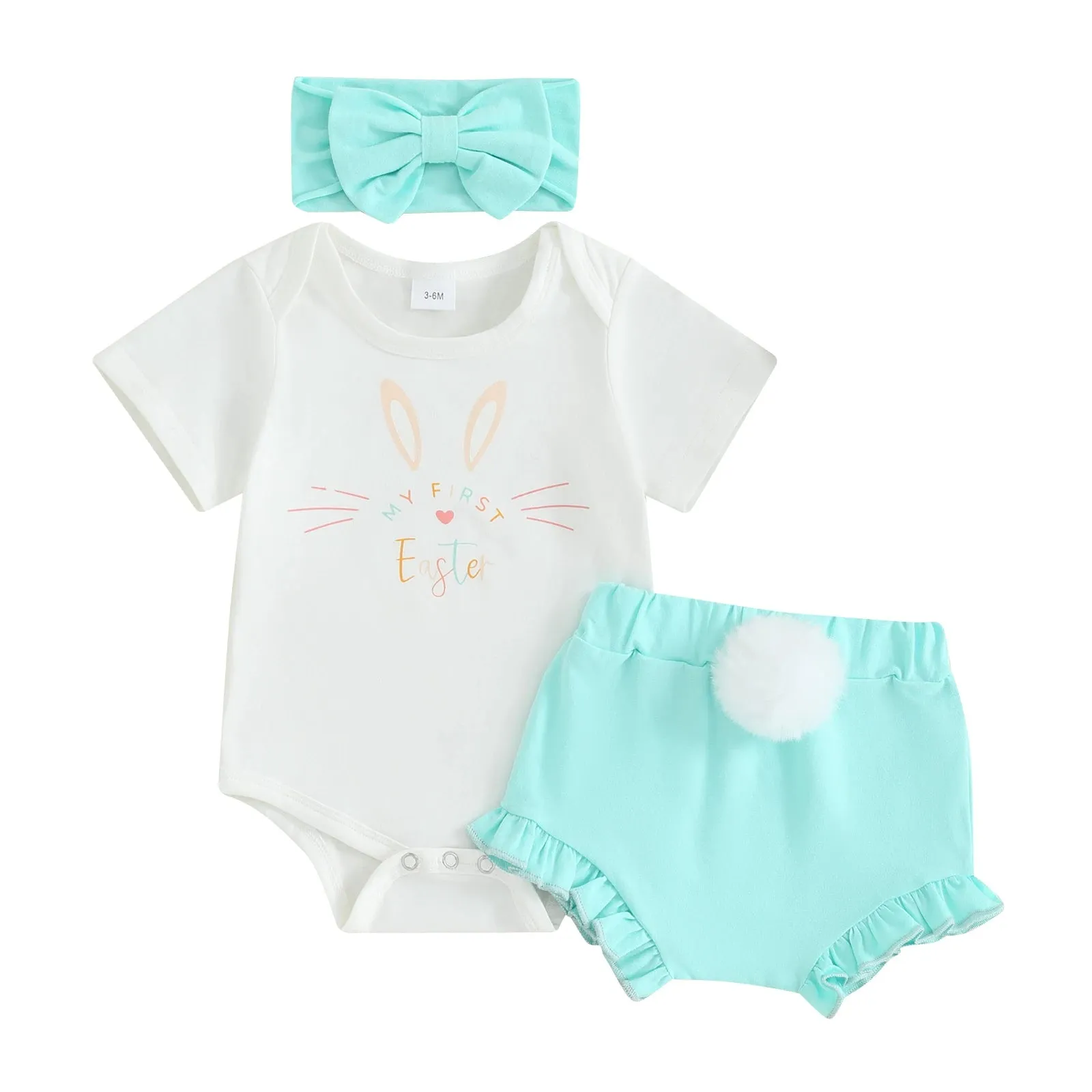 Baby's First Easter Shorts, Shirt, and Bow