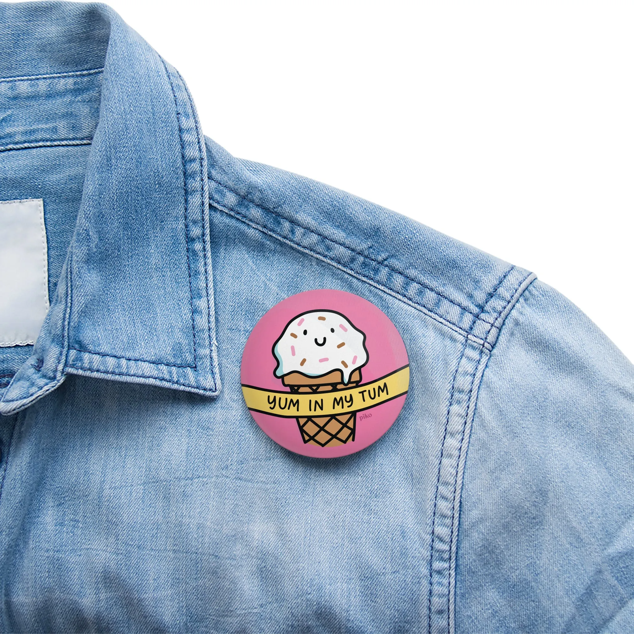 Badge   Fridge Magnet / Ice Cream Yum