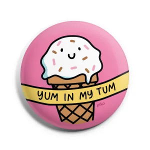 Badge   Fridge Magnet / Ice Cream Yum