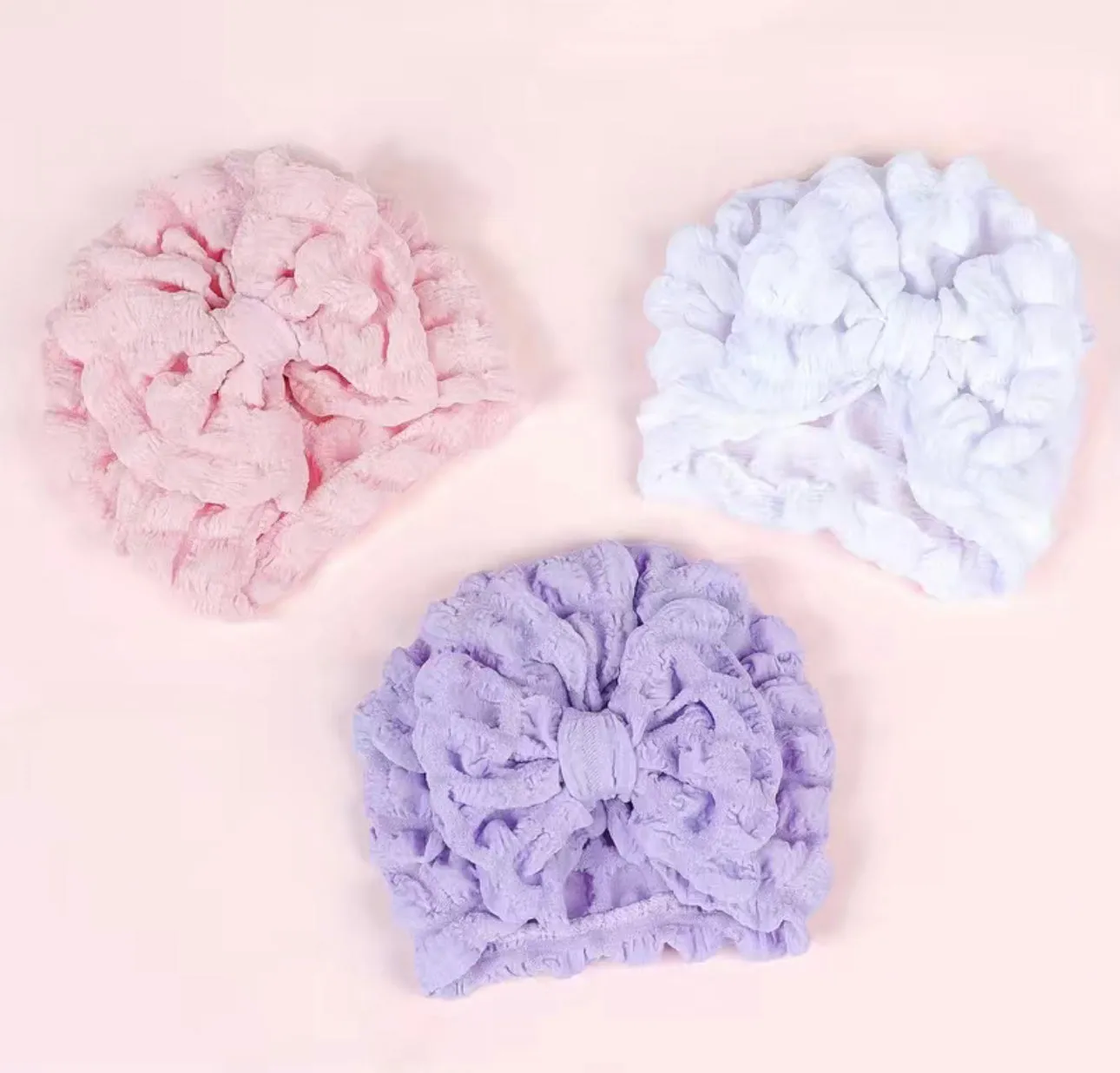 Big Puffy Bow Baby Hat