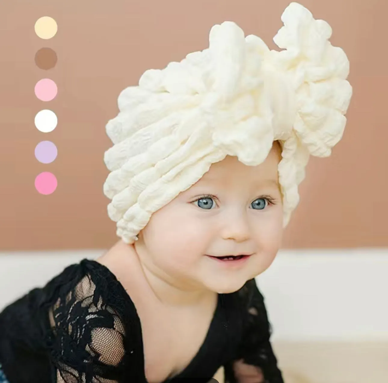 Big Puffy Bow Baby Hat