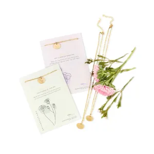 Birth Month Flower Necklace