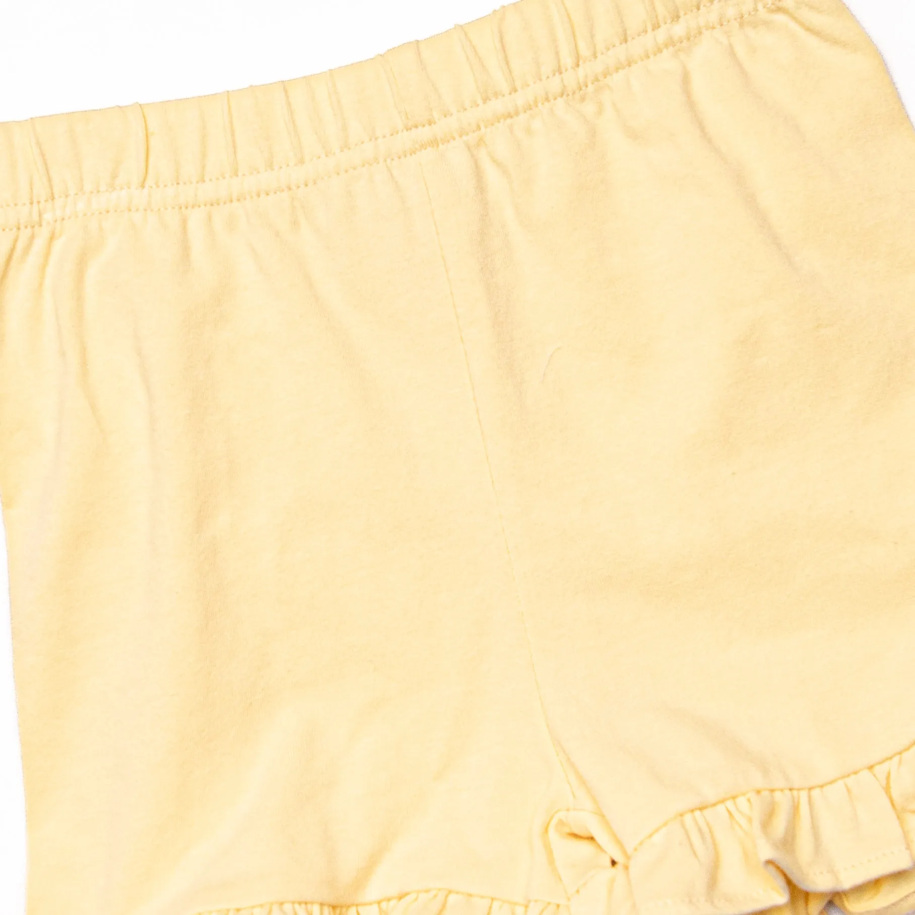 Boppin' and Hoppin' Ruffle Short Set, Yellow