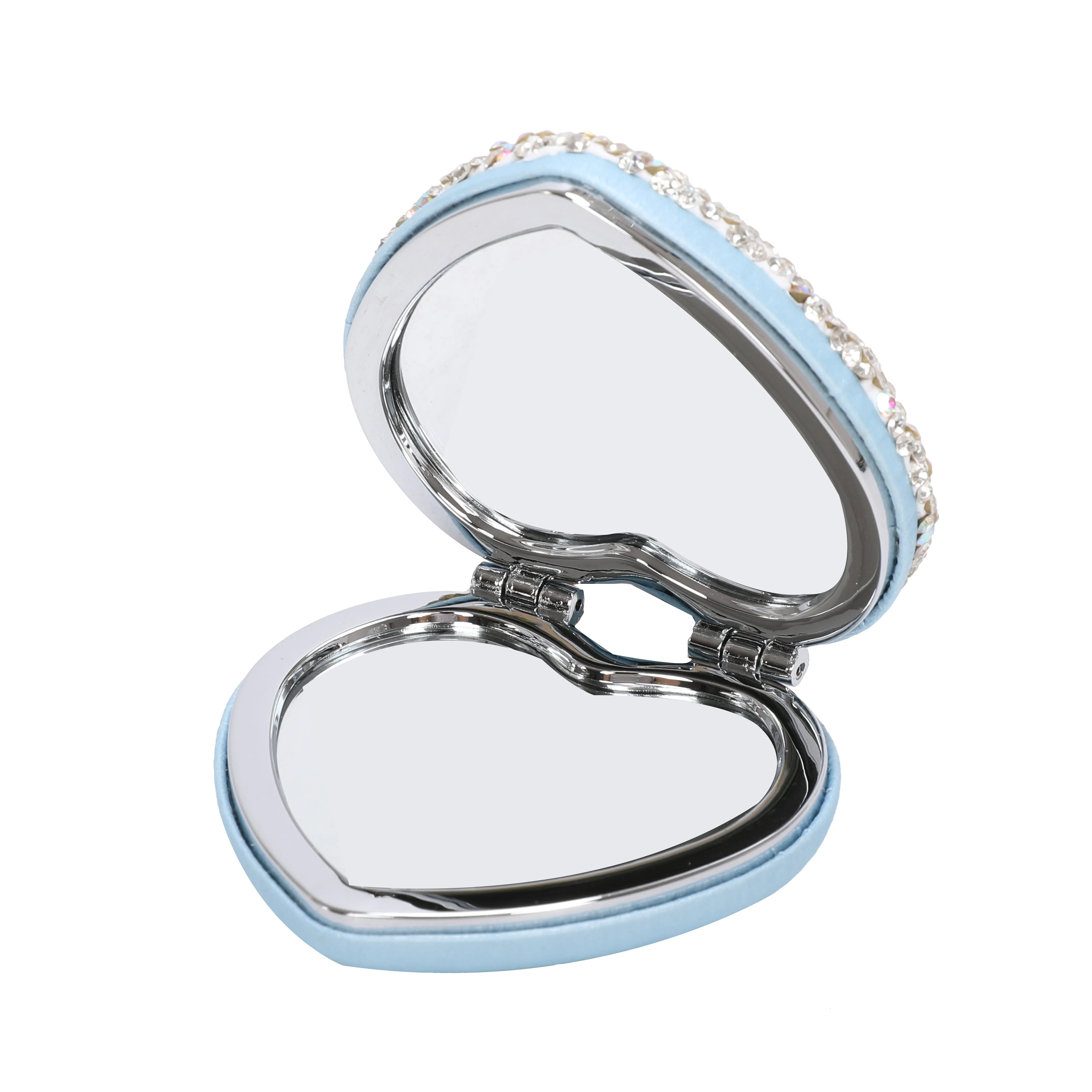 Brangio Sparkling Heart Keychain with a Floral Touch (6pcs mix colors)