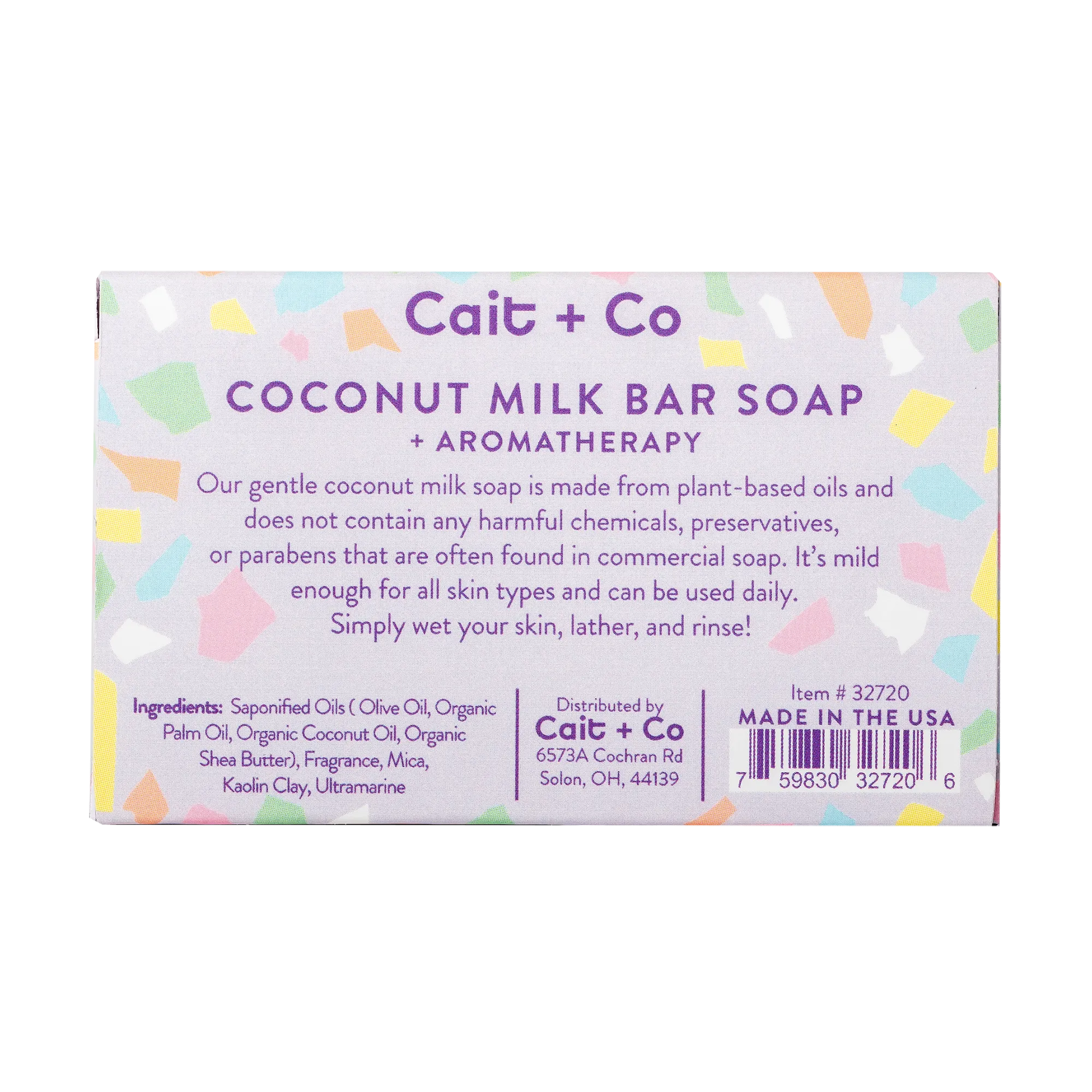 Cait & Co Amethyst Coconut Milk Bar Soap