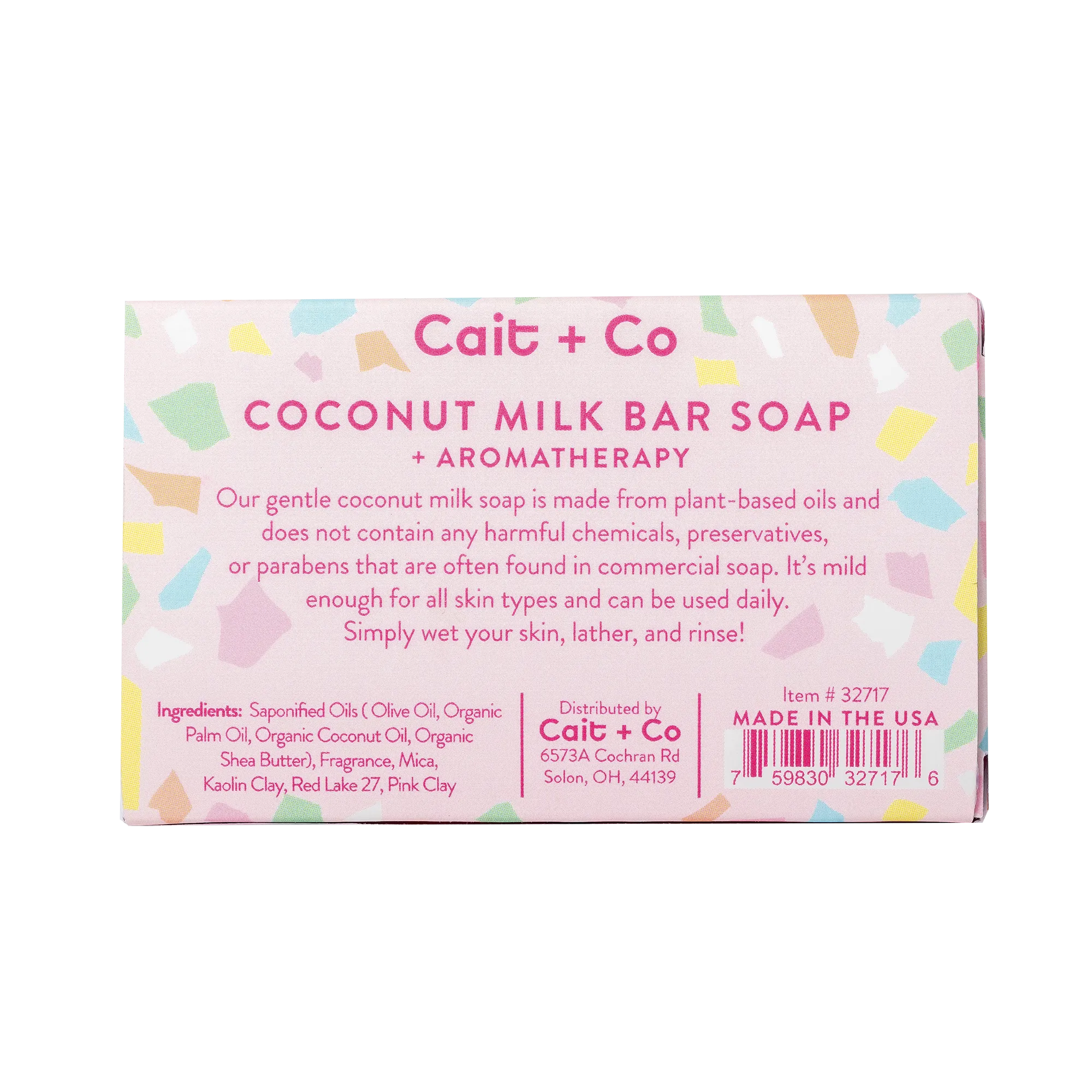 Cait & Co Pearl Coconut Milk Bar Soap